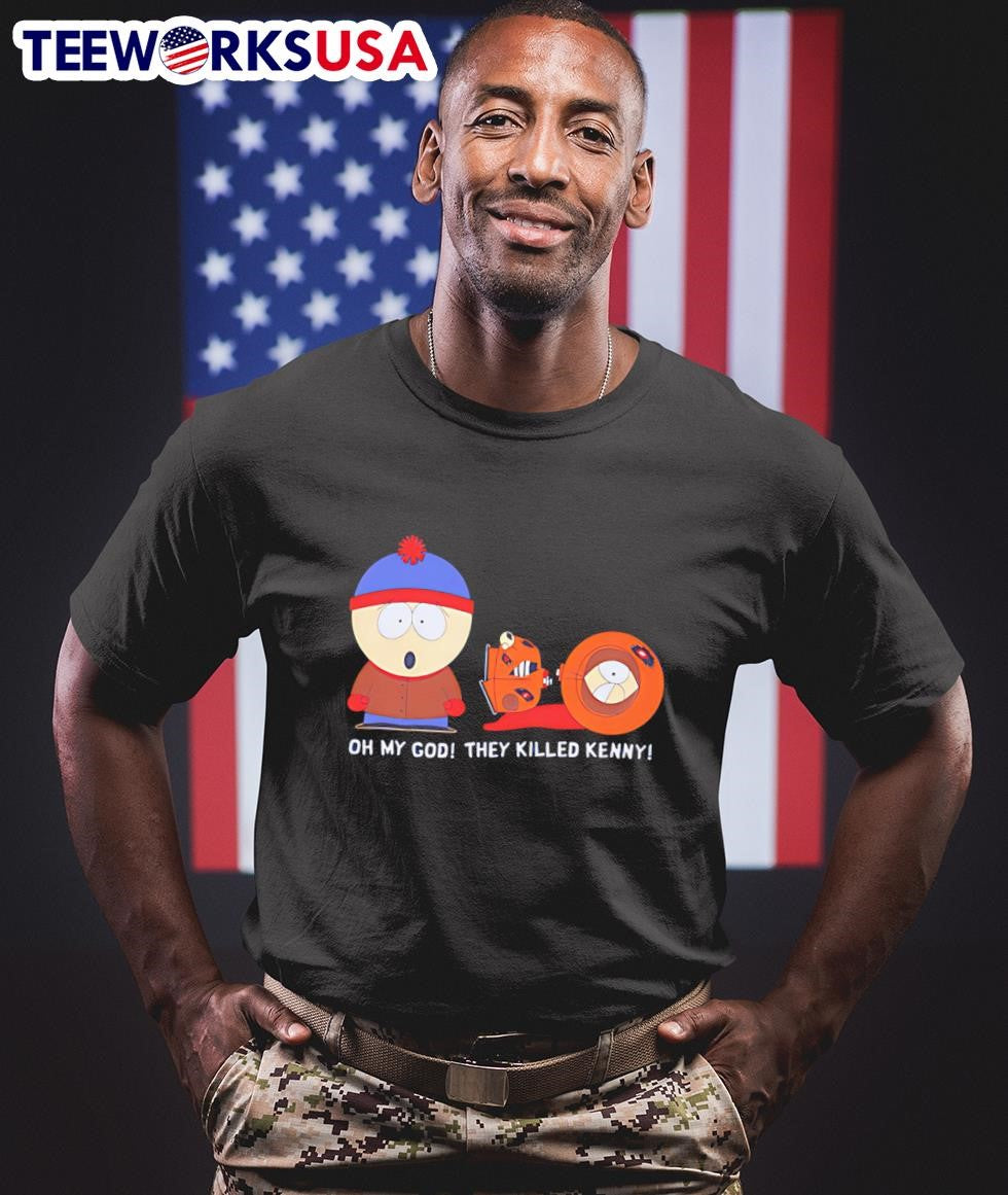 Oh My God They Killed Kenny South Park cartoon - Adult & Kids T-Shirts, Sweatshirts & Hoodies apparel design preview 1