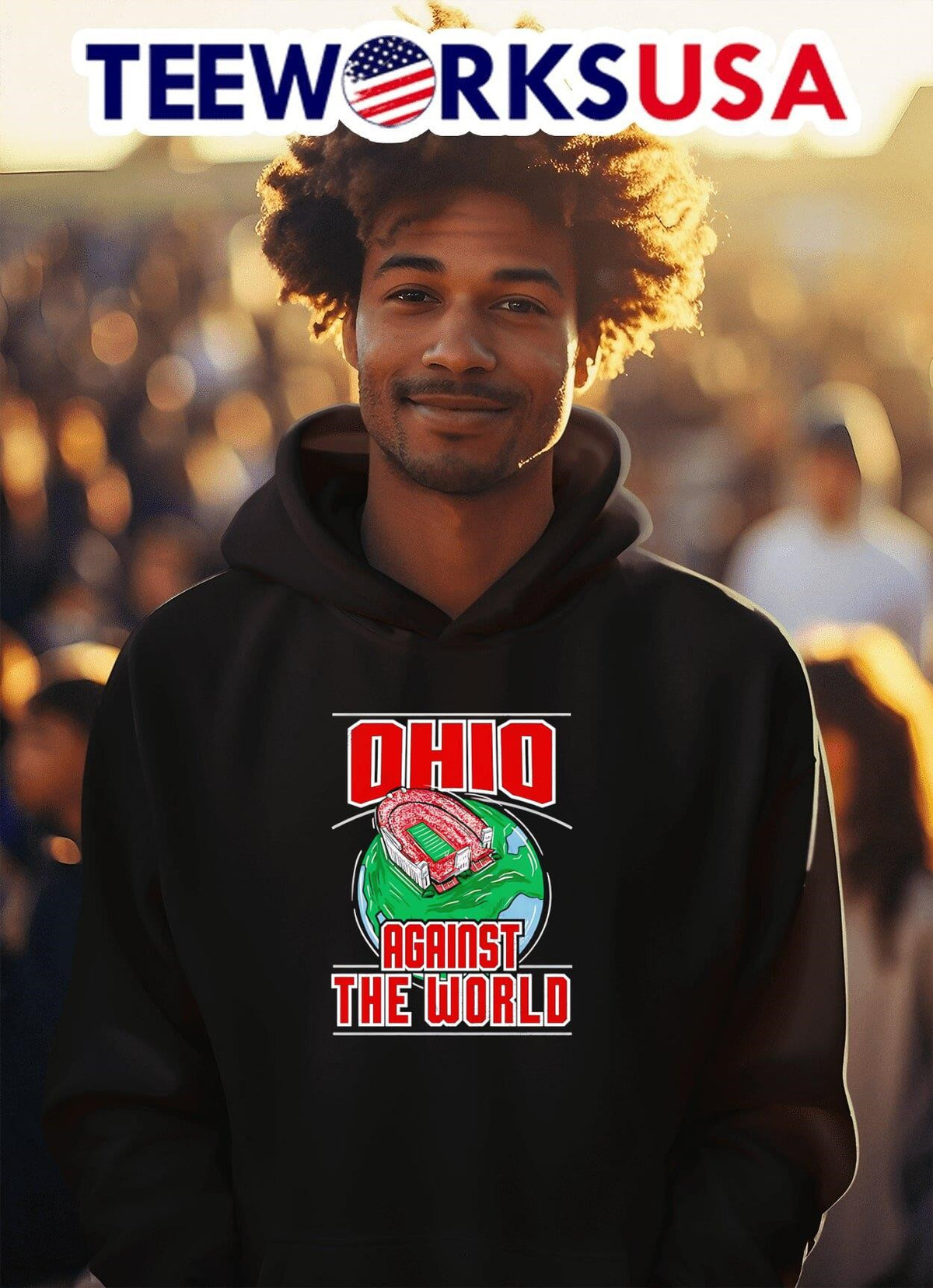 Ohio Against The World stadium - Adult & Kids T-Shirts, Sweatshirts & Hoodies apparel design preview 2