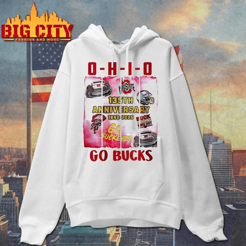 Ohio State Buckeyes 135th Anniversary 1890 2025 Go - Adult & Kids T-Shirts, Sweatshirts & Hoodies apparel design preview 2