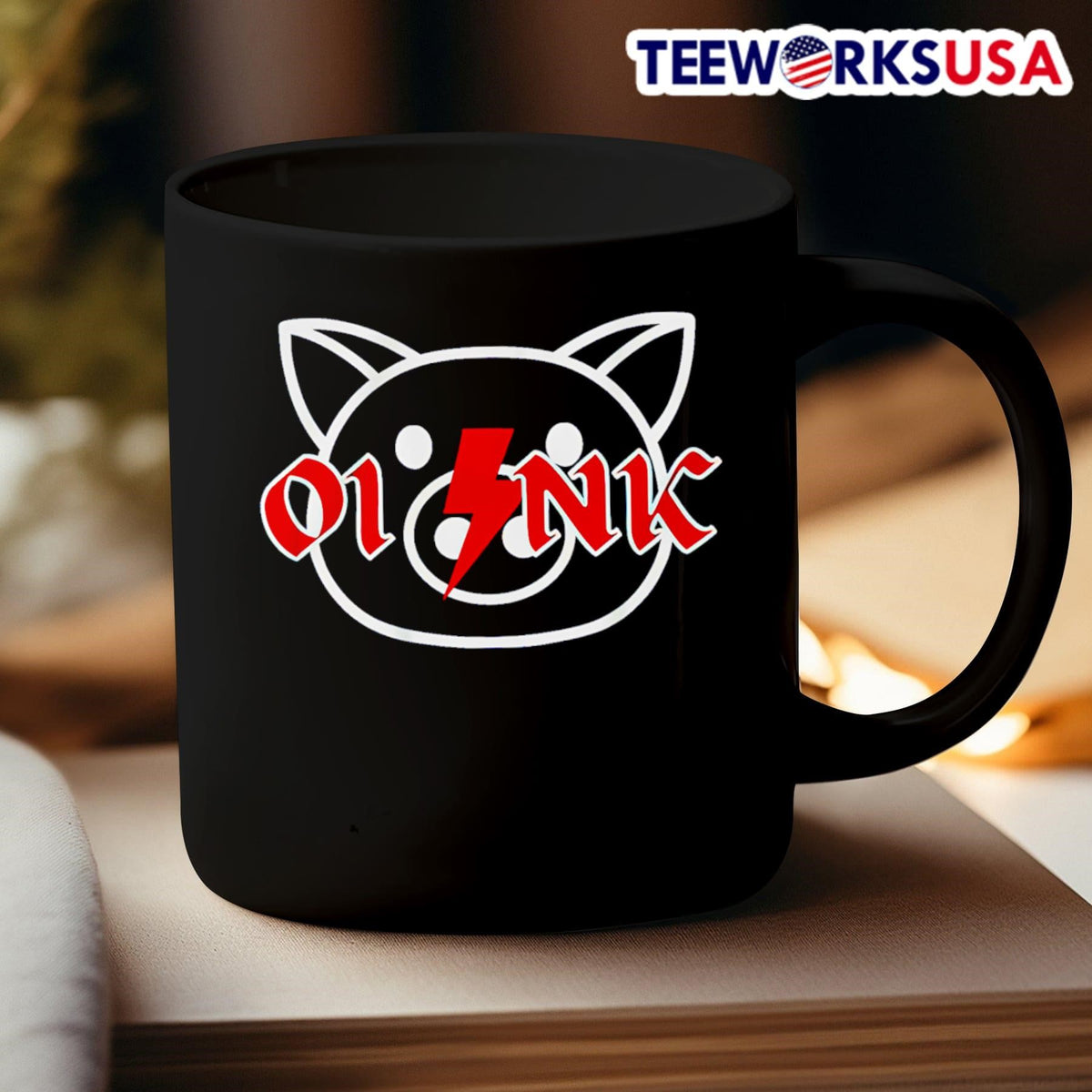 Oink Garrett Stubbs Pig - Adult & Kids T-Shirts, Sweatshirts & Hoodies apparel design preview 3