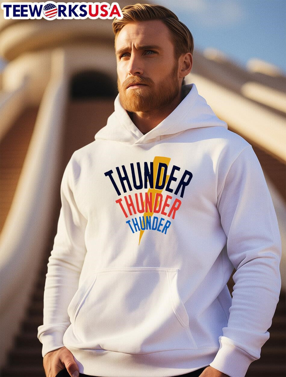 Oklahoma City Thunder 3x - Adult & Kids T-Shirts, Sweatshirts & Hoodies apparel design preview 2