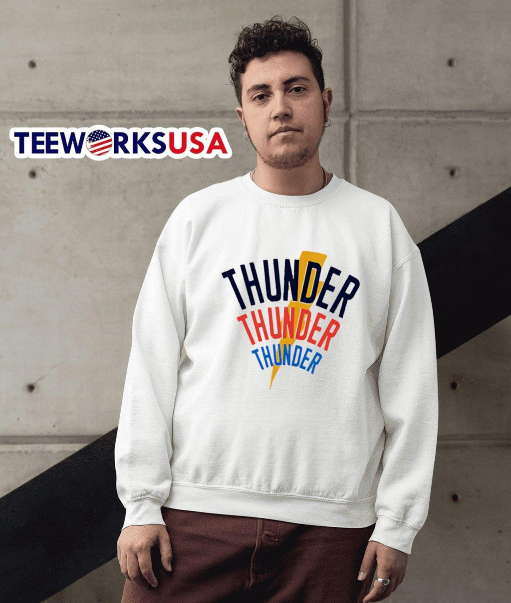 Oklahoma City Thunder 3x - Adult & Kids T-Shirts, Sweatshirts & Hoodies apparel design preview 5