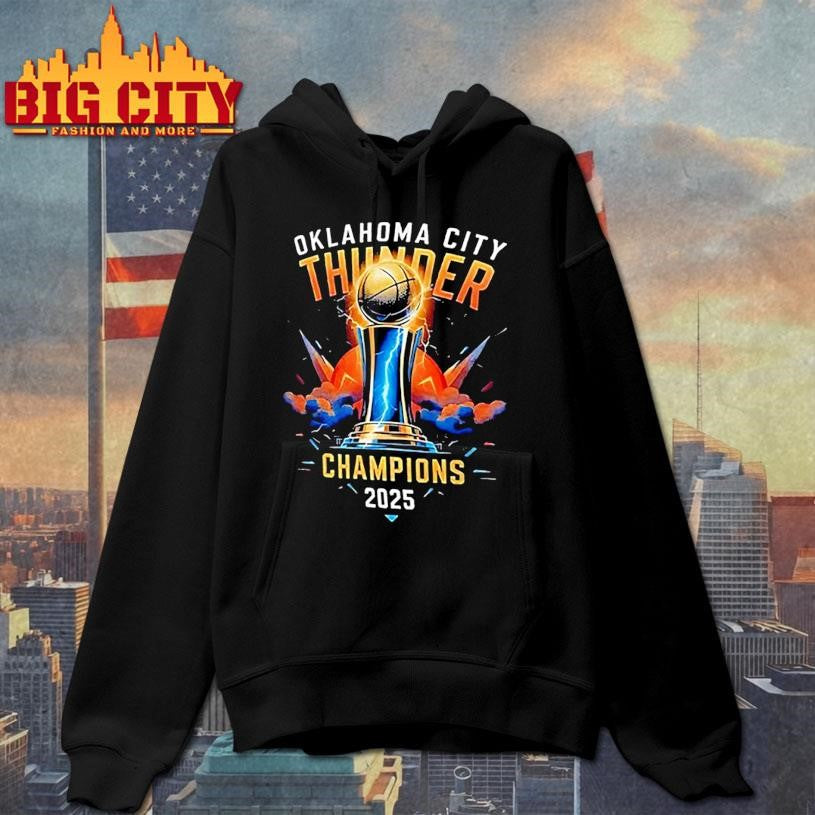 Oklahoma City Thunder Champions trophy 2025 - Adult & Kids T-Shirts, Sweatshirts & Hoodies apparel design preview 2