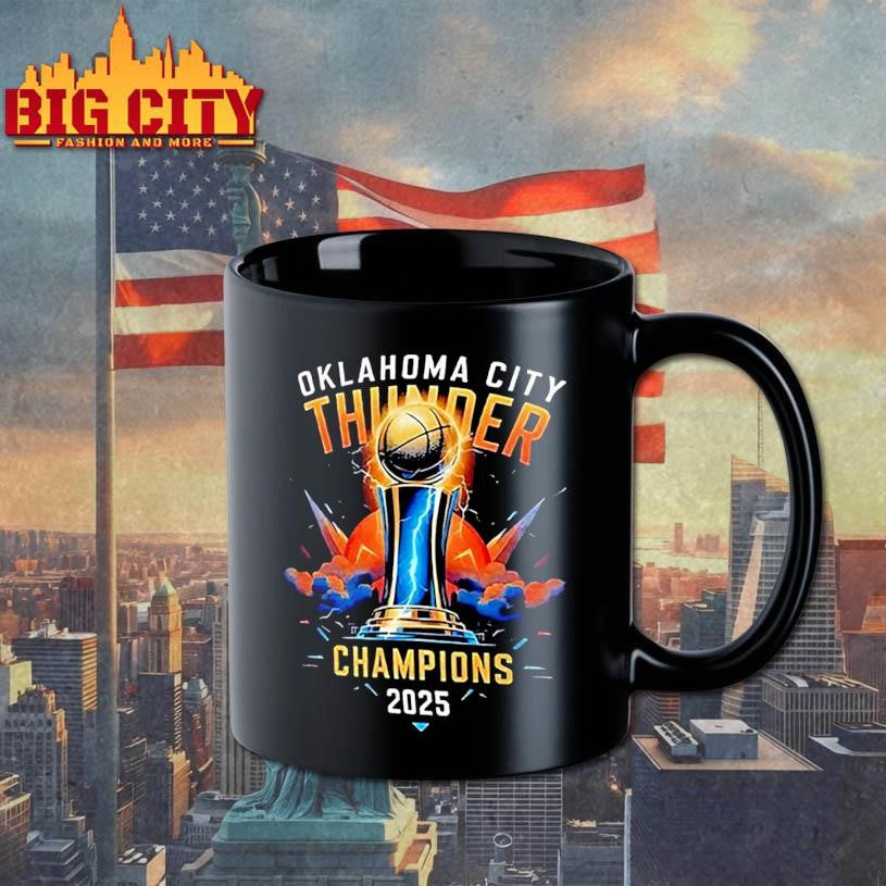 Oklahoma City Thunder Champions trophy 2025 - Adult & Kids T-Shirts, Sweatshirts & Hoodies apparel design preview 3