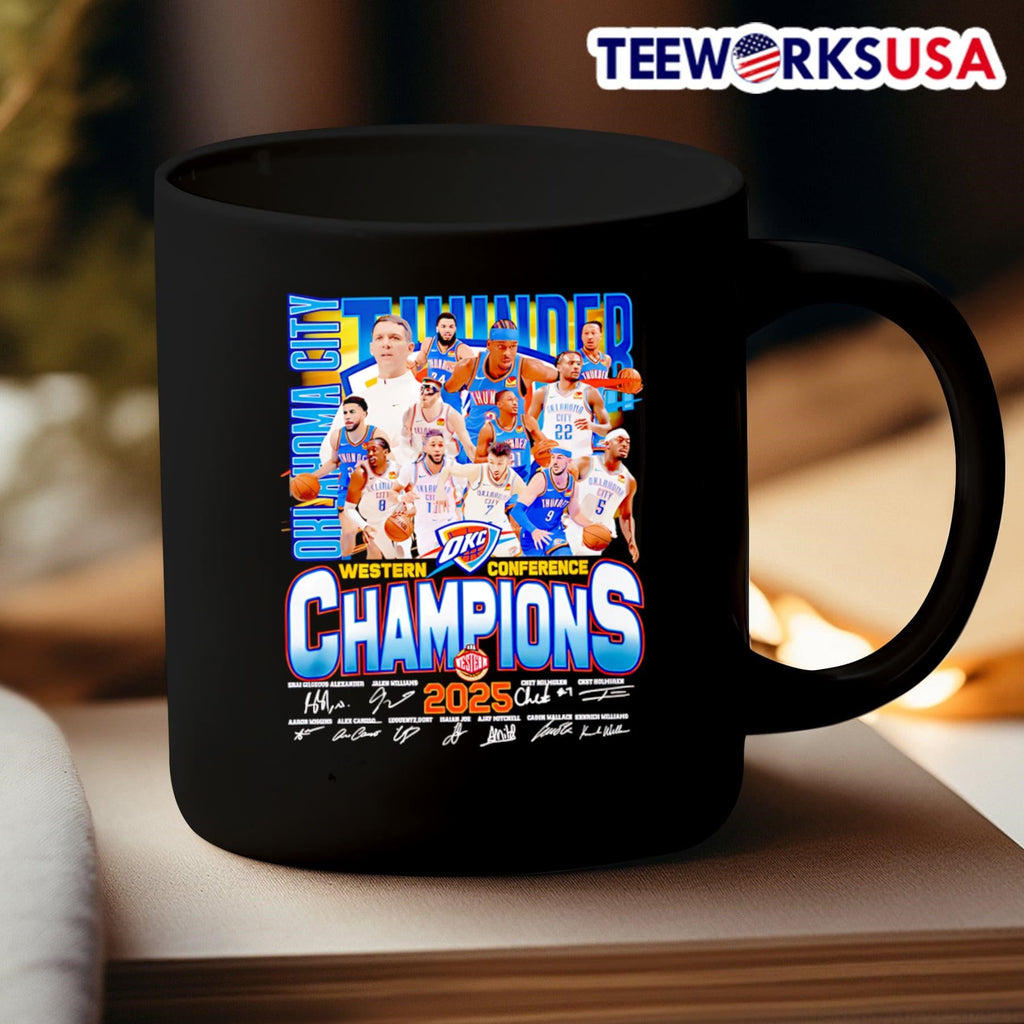 Oklahoma City Thunder Western Conference Champions - Adult & Kids T-Shirts, Sweatshirts & Hoodies apparel design preview 3