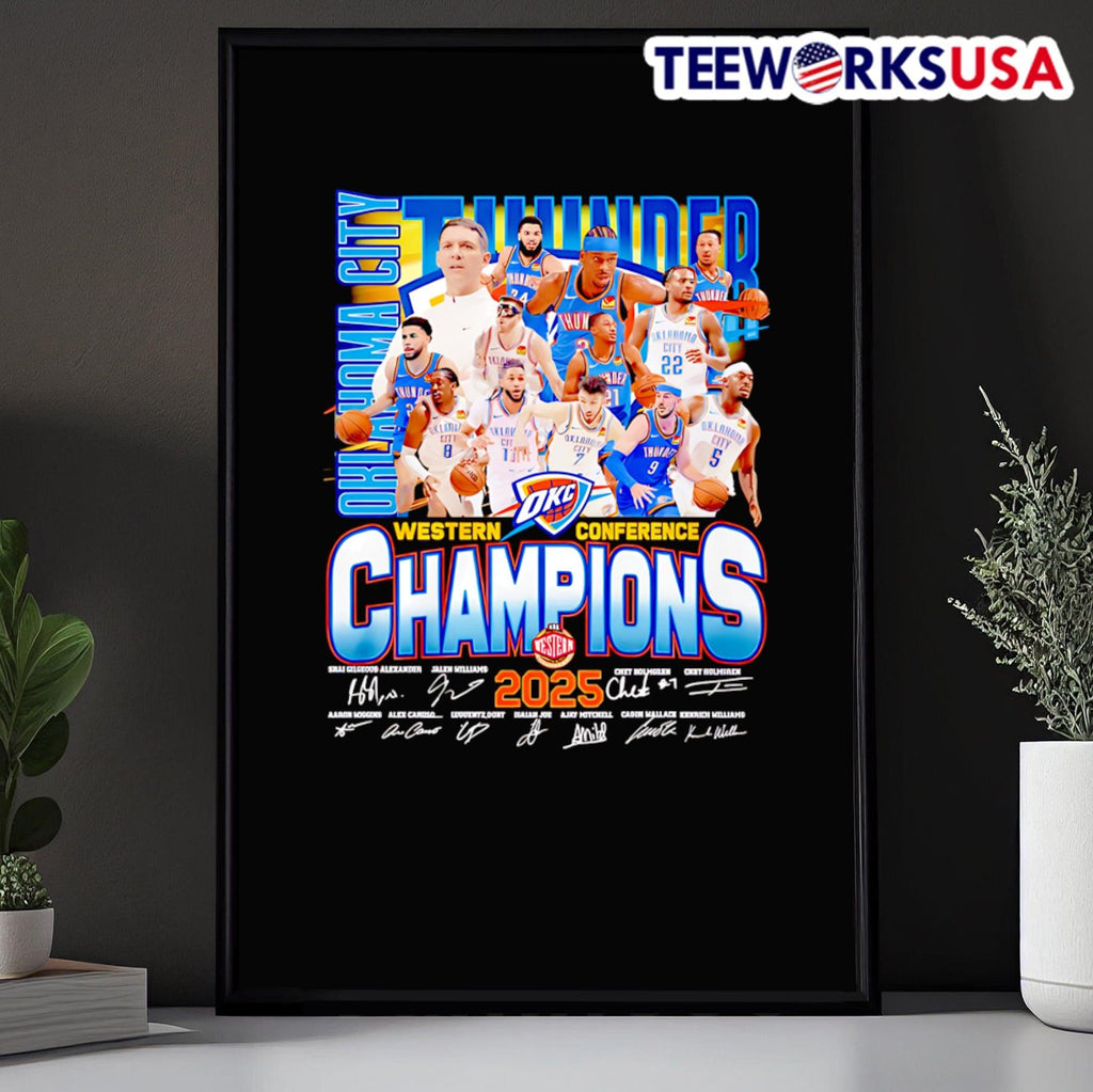 Oklahoma City Thunder Western Conference Champions - Adult & Kids T-Shirts, Sweatshirts & Hoodies apparel design preview 5