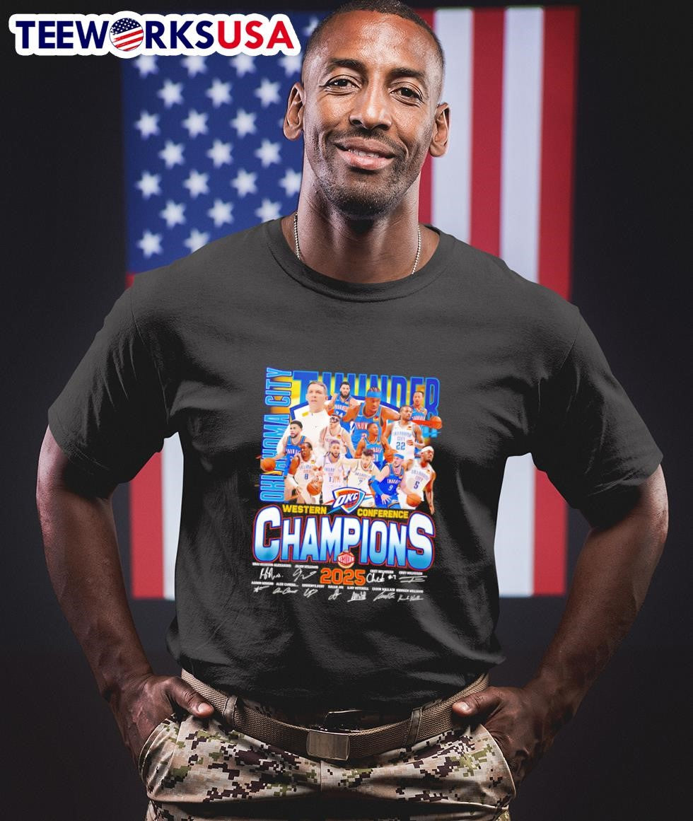 Oklahoma City Thunder Western Conference Champions - Adult & Kids T-Shirts, Sweatshirts & Hoodies apparel design preview 1