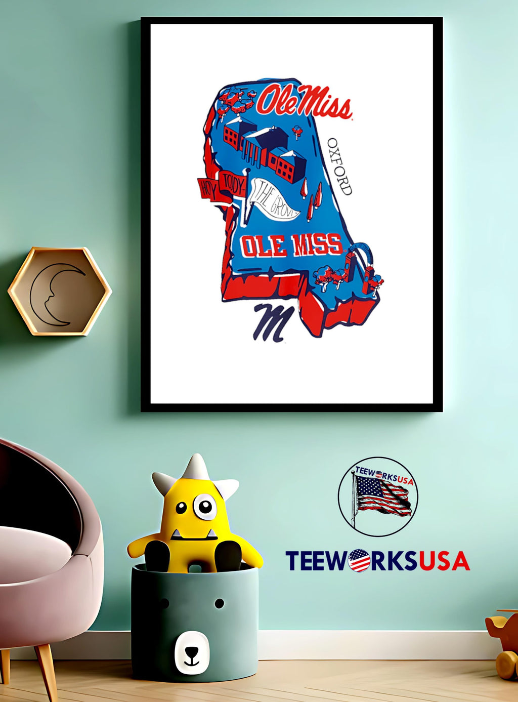 Ole Miss Rebels Hyperlocal the Grove - Adult & Kids T-Shirts, Sweatshirts & Hoodies apparel design preview 3