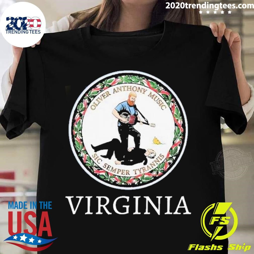 Oliver Anthony Music Sic Semper Tyrannis Virginia - Adult & Kids T-Shirts, Sweatshirts & Hoodies apparel design preview 1