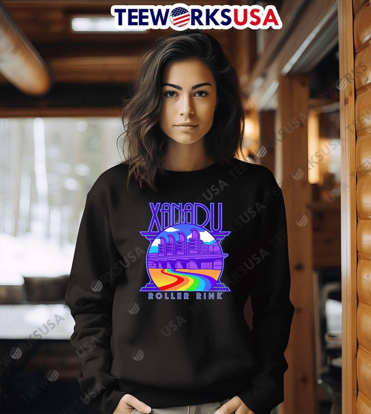 Olivia newton john rainbow xanadu - Adult & Kids T-Shirts, Sweatshirts & Hoodies apparel design preview 6