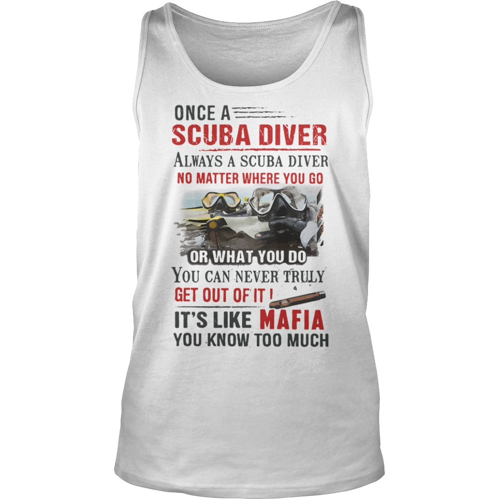 Once A Scuba Diver Always No Matter Where You Go - Adult & Kids T-Shirts, Sweatshirts & Hoodies apparel design preview 3
