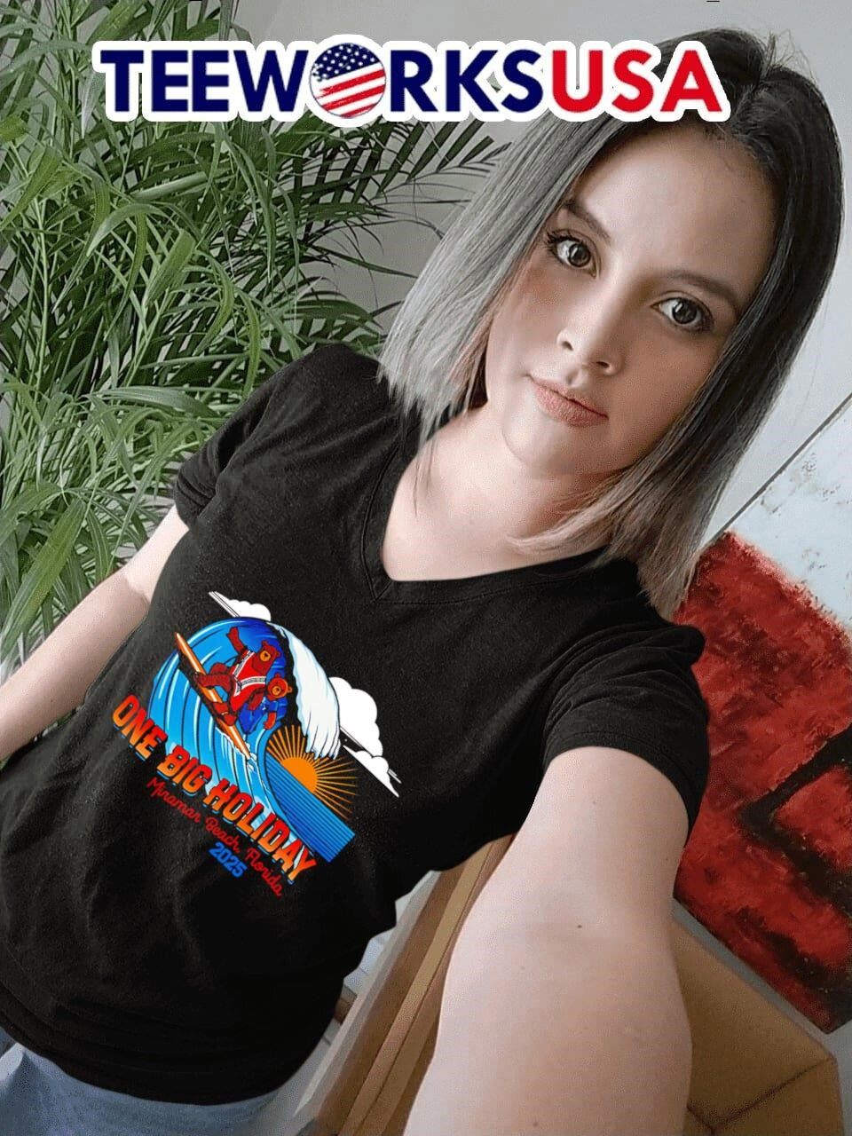 One Big Holiday Surf Bears - Adult & Kids T-Shirts, Sweatshirts & Hoodies apparel design preview 7