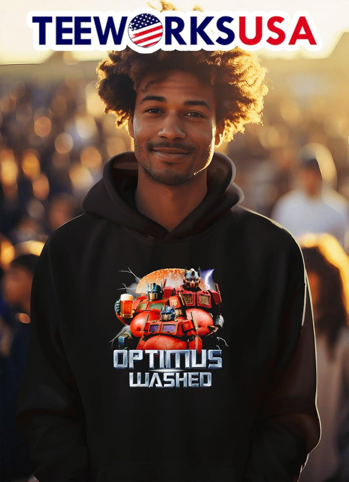 Optimus washed - Adult & Kids T-Shirts, Sweatshirts & Hoodies apparel design preview 2