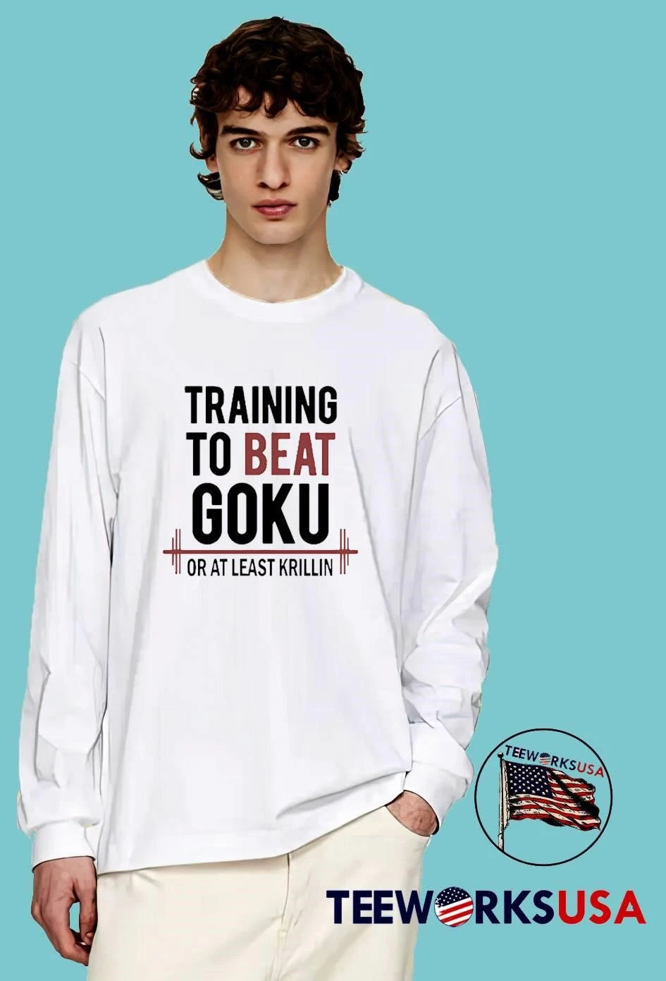 Or at Least Krillin Training to Beat Goku - Adult & Kids T-Shirts, Sweatshirts & Hoodies apparel design preview 3