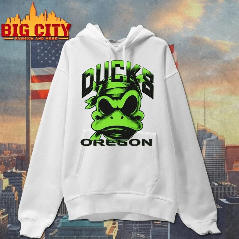 Oregon Ducks Mummy Duck Glow In The Dark - Adult & Kids T-Shirts, Sweatshirts & Hoodies apparel design preview 2