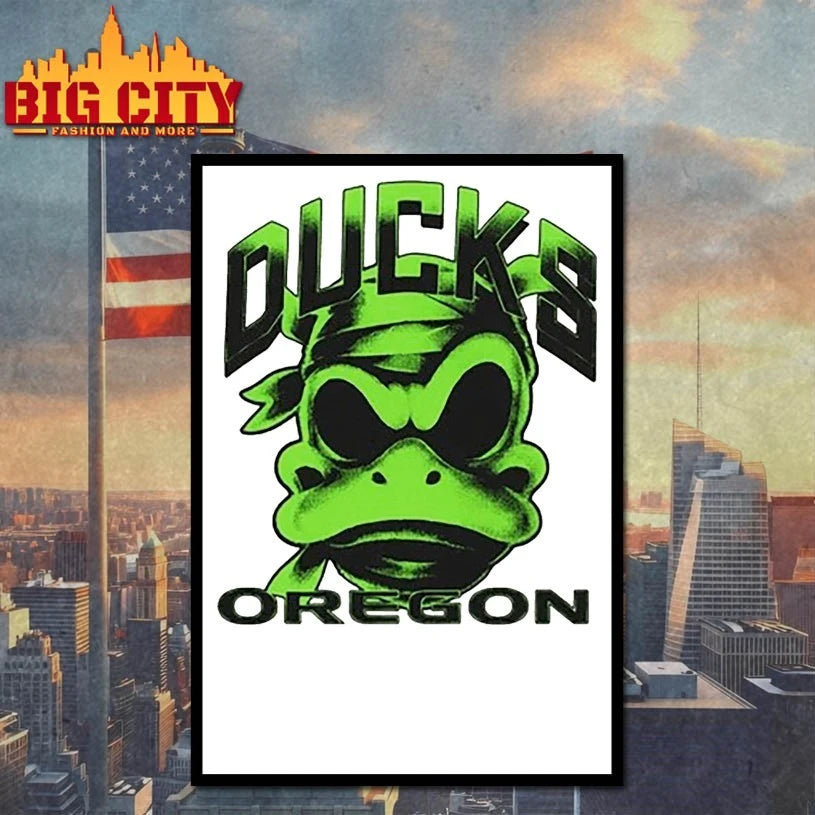 Oregon Ducks Mummy Duck Glow In The Dark - Adult & Kids T-Shirts, Sweatshirts & Hoodies apparel design preview 4
