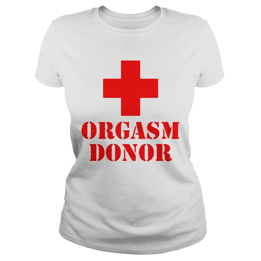Orgasm Donor - Adult & Kids T-Shirts, Sweatshirts & Hoodies apparel design preview 2