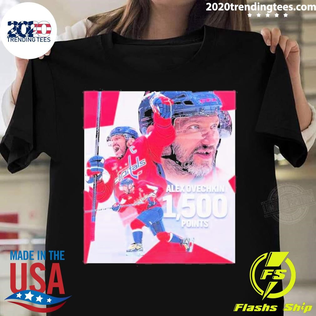 Original Alex Ovechkin Is The 16th Player In Nhl - Adult & Kids T-Shirts, Sweatshirts & Hoodies apparel design preview 1