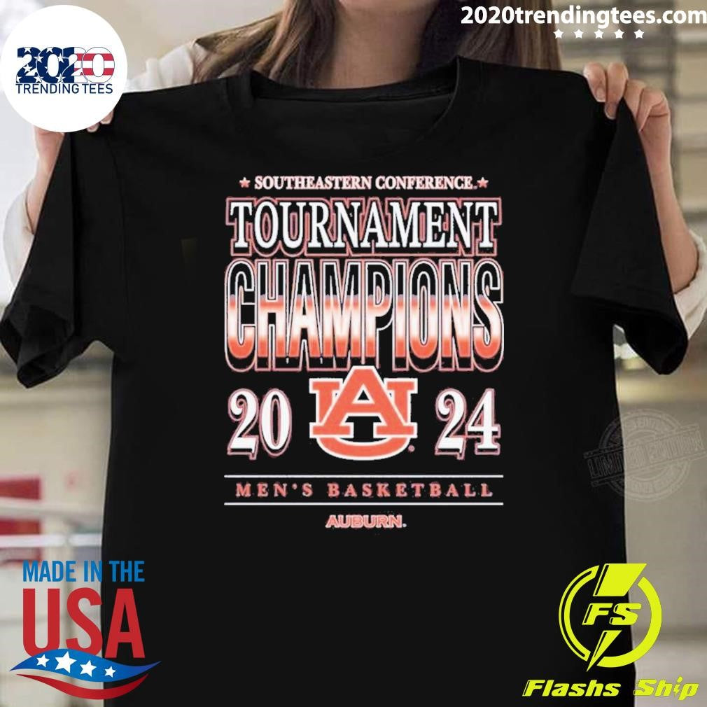 Original Auburn Mbb 2024 Southeastern Conference - Adult & Kids T-Shirts, Sweatshirts & Hoodies apparel design preview 1