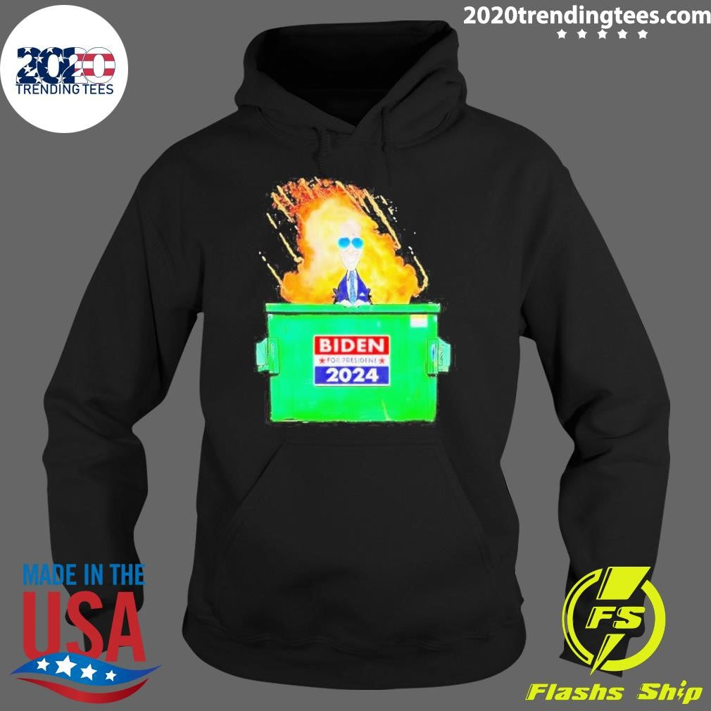 Original Biden Harris Dumpster Fire - Adult & Kids T-Shirts, Sweatshirts & Hoodies apparel design preview 2