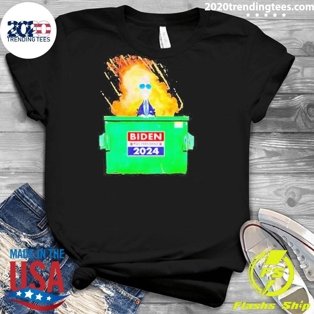 Original Biden Harris Dumpster Fire - Adult & Kids T-Shirts, Sweatshirts & Hoodies apparel design preview 3