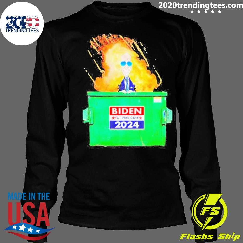 Original Biden Harris Dumpster Fire - Adult & Kids T-Shirts, Sweatshirts & Hoodies apparel design preview 4