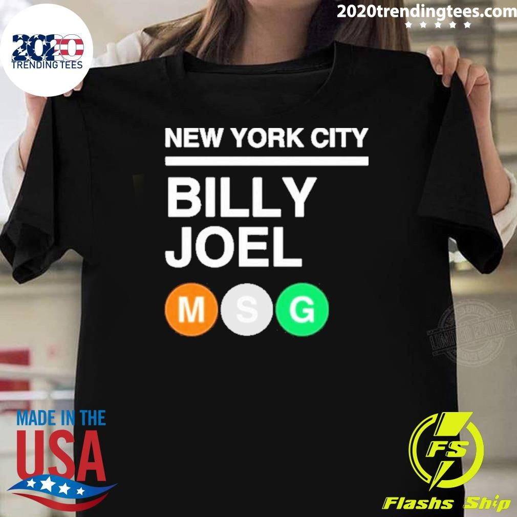 Original Billy Joel MSG Subway New York City - Adult & Kids T-Shirts, Sweatshirts & Hoodies apparel design preview 1