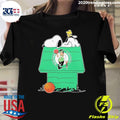Original Boston Celtics Basketball House Snoopy - Adult & Kids T-Shirts, Sweatshirts & Hoodies apparel design preview 1