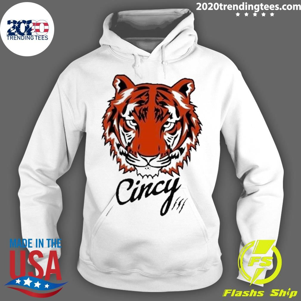 Original Cincy The Tiger Head - Adult & Kids T-Shirts, Sweatshirts & Hoodies apparel design preview 2