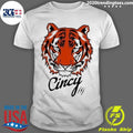 Original Cincy The Tiger Head - Adult & Kids T-Shirts, Sweatshirts & Hoodies apparel design preview 1