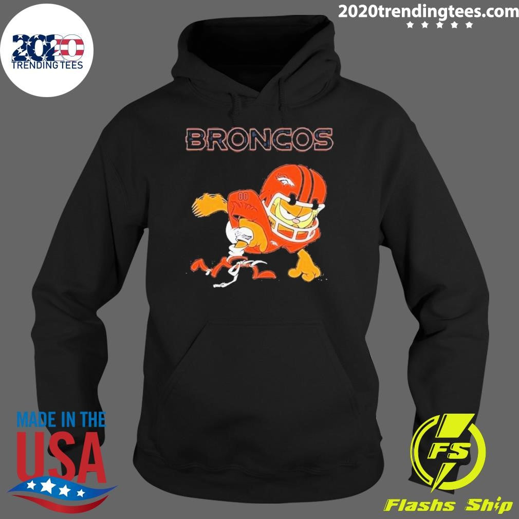 Original Denver Broncos Garfield Cat Grumpy Football - Adult & Kids T-Shirts, Sweatshirts & Hoodies apparel design preview 2