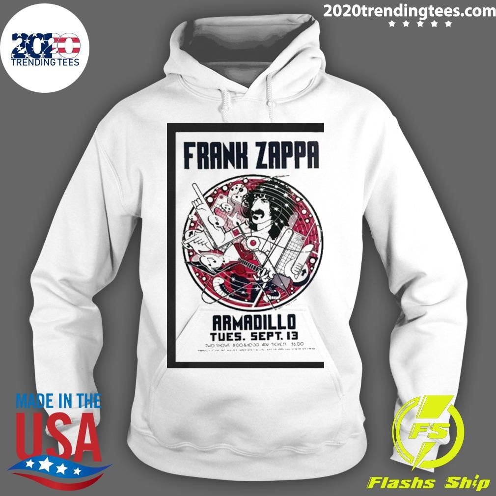 Original Frank Zappa September 13 2024, Armadillo - Adult & Kids T-Shirts, Sweatshirts & Hoodies apparel design preview 2