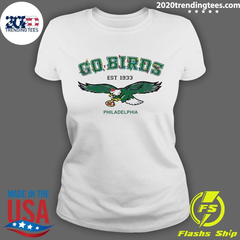 Original Go Birds Philadelphia Est 1933 Christmas - Adult & Kids T-Shirts, Sweatshirts & Hoodies apparel design preview 3