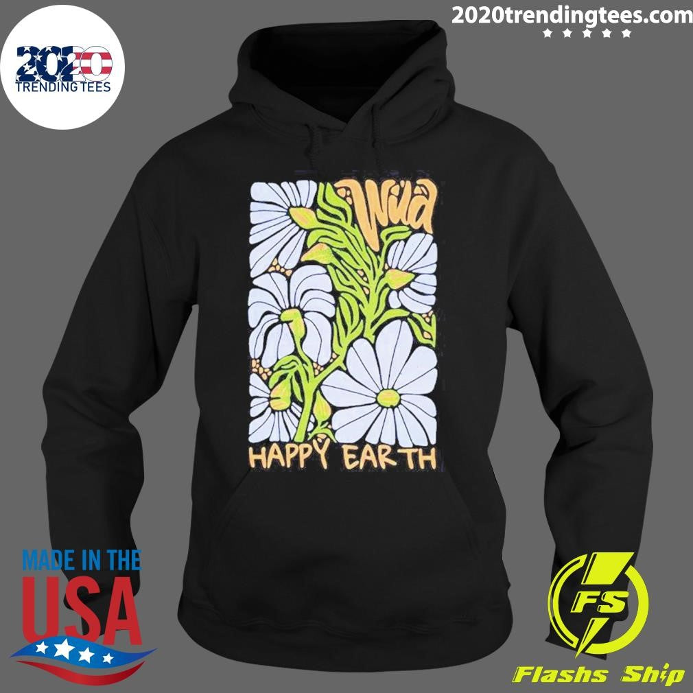 Original Happy Earth Daisies - Adult & Kids T-Shirts, Sweatshirts & Hoodies apparel design preview 2