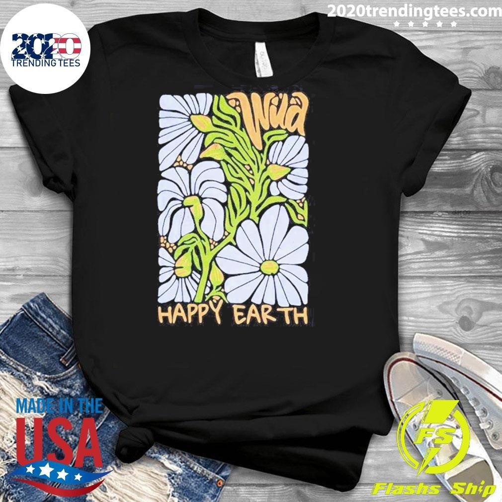 Original Happy Earth Daisies - Adult & Kids T-Shirts, Sweatshirts & Hoodies apparel design preview 3