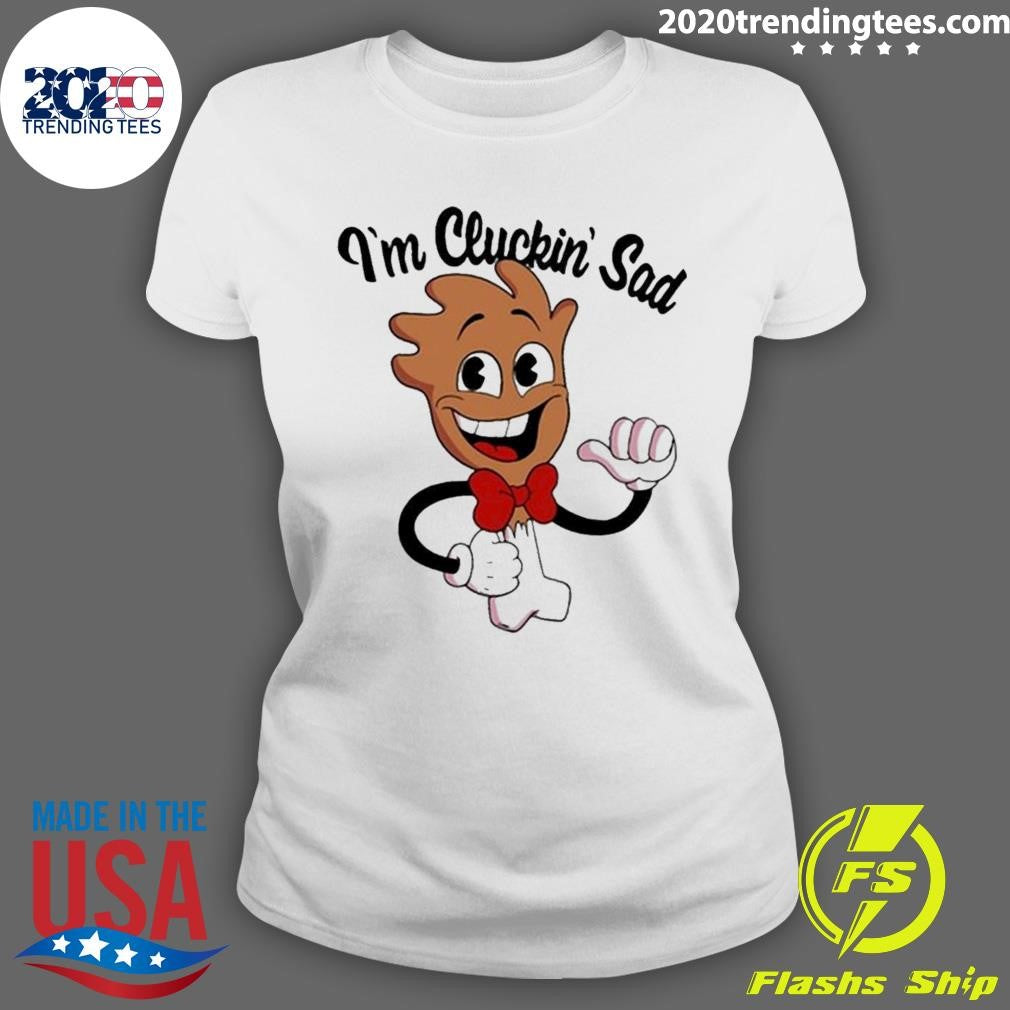 Original I'm Cluckin' Sad Drumstick - Adult & Kids T-Shirts, Sweatshirts & Hoodies apparel design preview 3