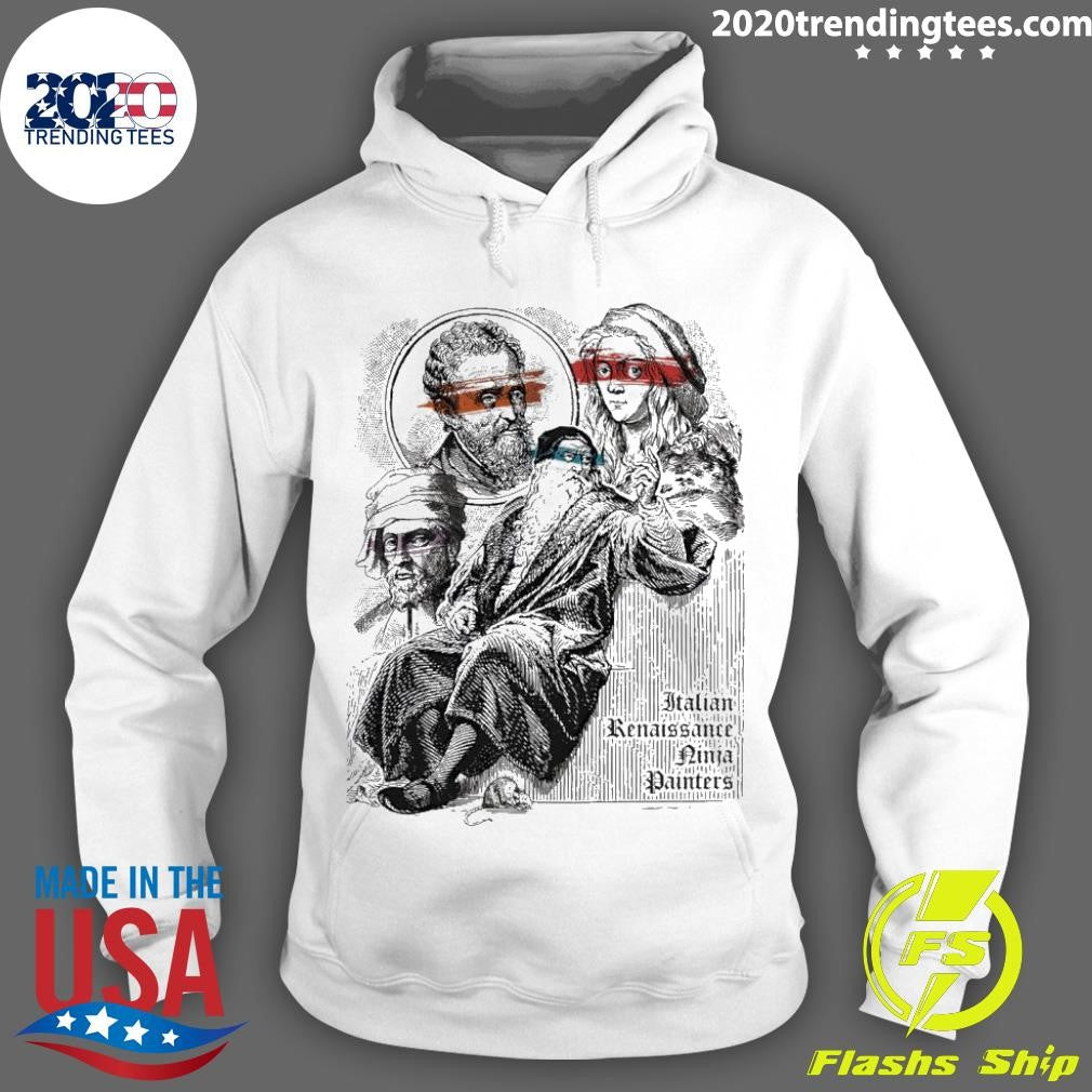 Original Italian Renaissance Ninja Painters - Adult & Kids T-Shirts, Sweatshirts & Hoodies apparel design preview 2