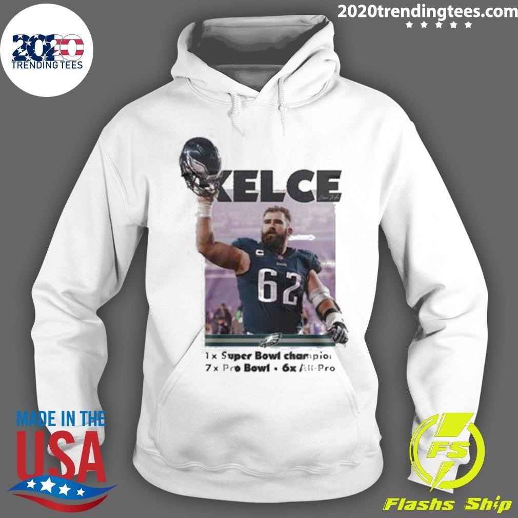 Original Jason Kelce Philadelphia Eagles 1x Super - Adult & Kids T-Shirts, Sweatshirts & Hoodies apparel design preview 2