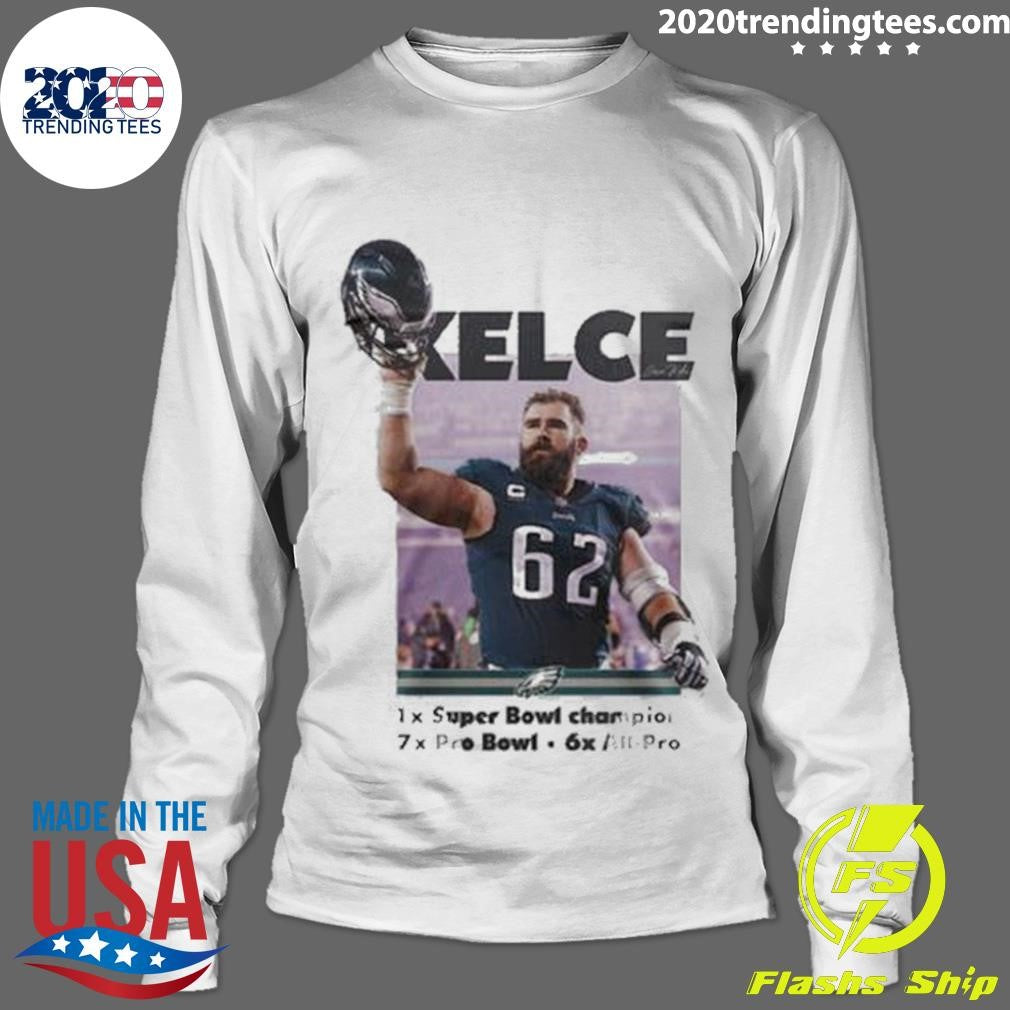 Original Jason Kelce Philadelphia Eagles 1x Super - Adult & Kids T-Shirts, Sweatshirts & Hoodies apparel design preview 4