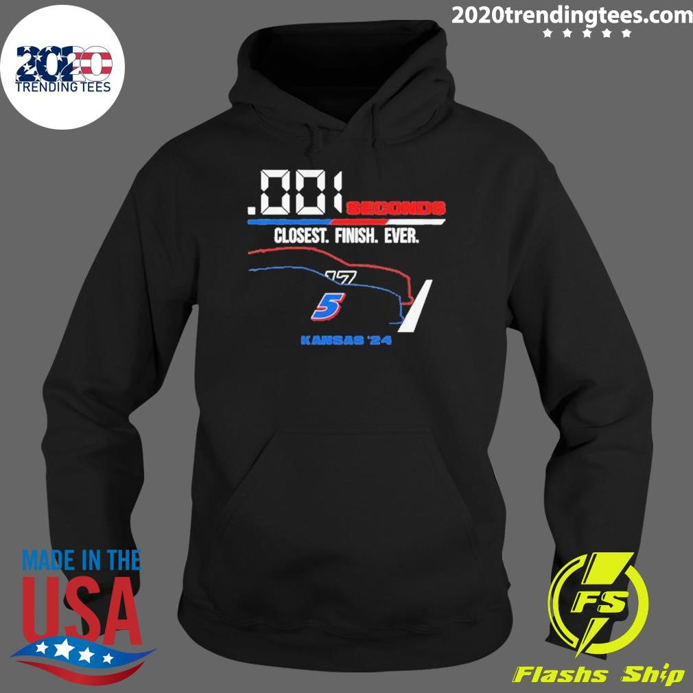 Original Kyle Larson .001 Seconds Closest Finish Ever - Adult & Kids T-Shirts, Sweatshirts & Hoodies apparel design preview 2