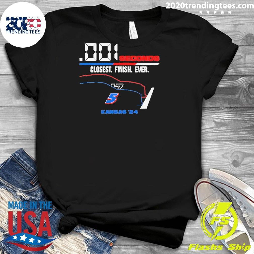 Original Kyle Larson .001 Seconds Closest Finish Ever - Adult & Kids T-Shirts, Sweatshirts & Hoodies apparel design preview 3
