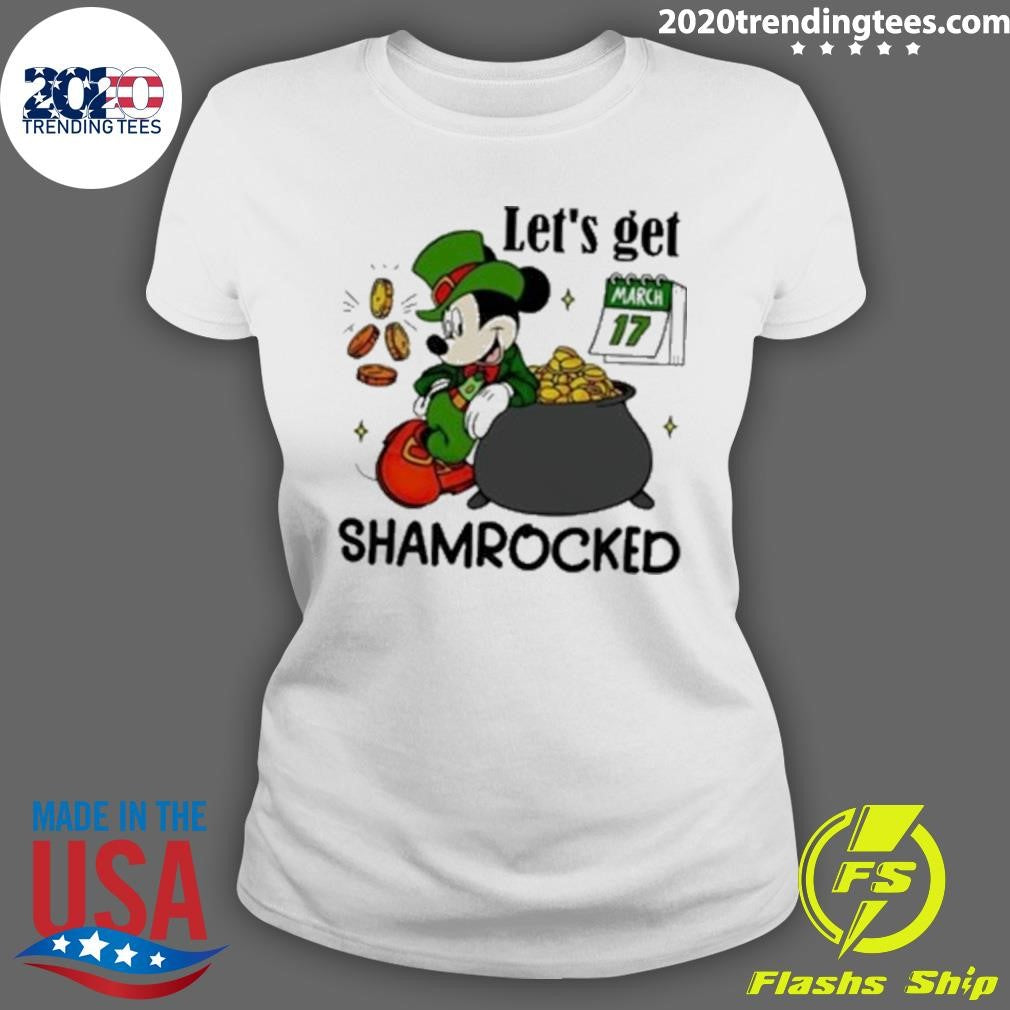 Original Let's Get Shamrocked Mickey Mouse Disney St - Adult & Kids T-Shirts, Sweatshirts & Hoodies apparel design preview 3