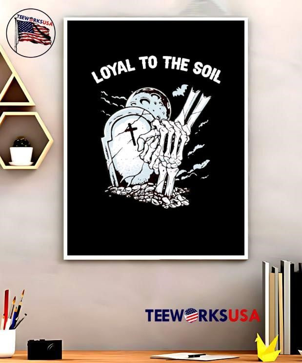 Original Loyal to the soil skeleton hands grave moon - Adult & Kids T-Shirts, Sweatshirts & Hoodies apparel design preview 5