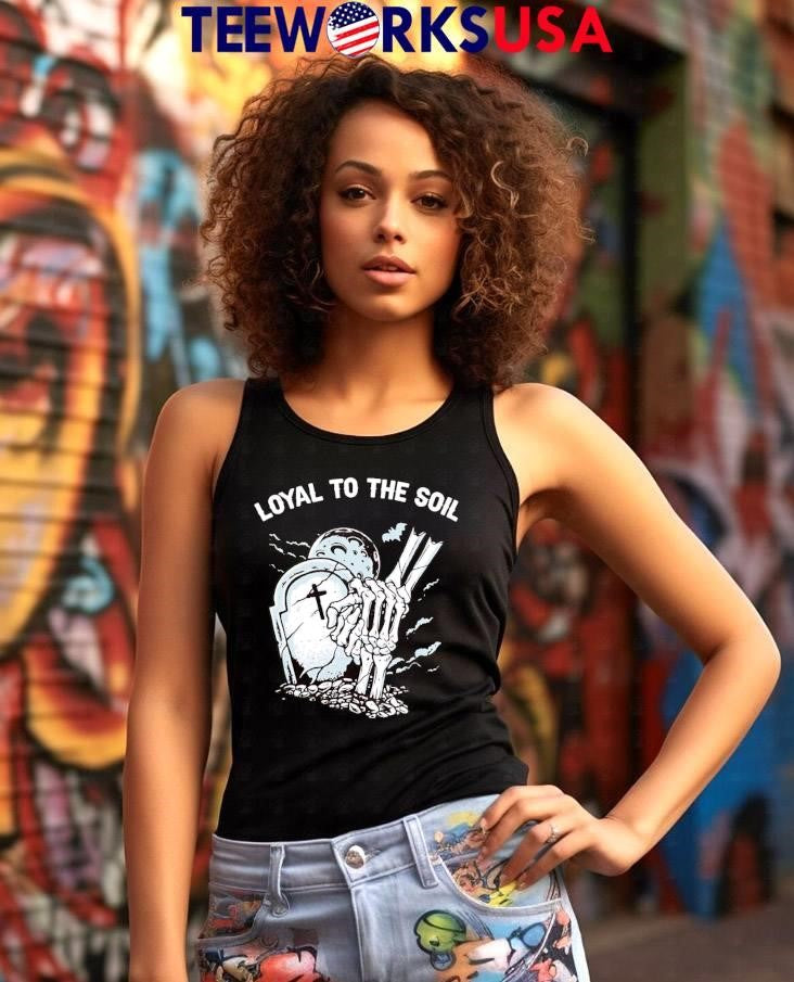 Original Loyal to the soil skeleton hands grave moon - Adult & Kids T-Shirts, Sweatshirts & Hoodies apparel design preview 7