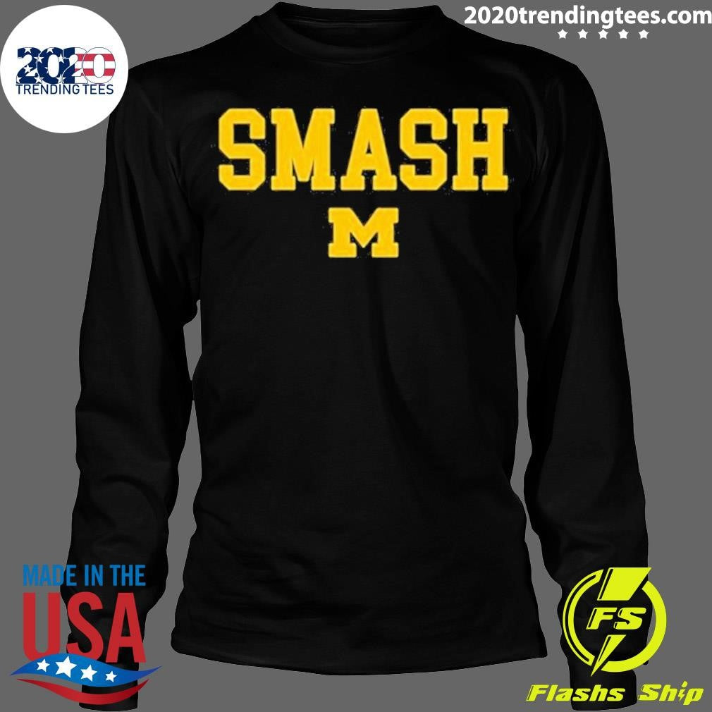 Original Michigan Football Smash - Adult & Kids T-Shirts, Sweatshirts & Hoodies apparel design preview 4
