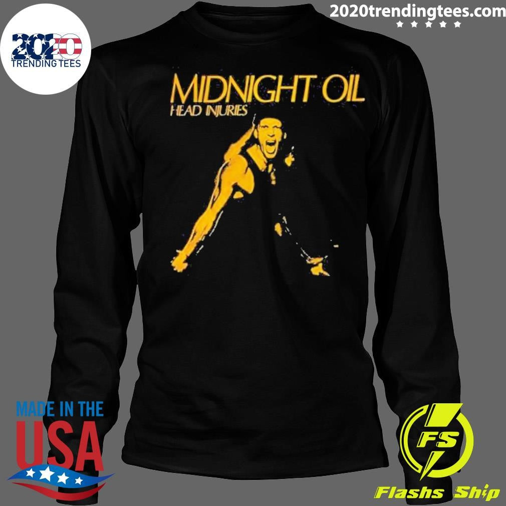Original Midnight Oil Head Injuries - Adult & Kids T-Shirts, Sweatshirts & Hoodies apparel design preview 4