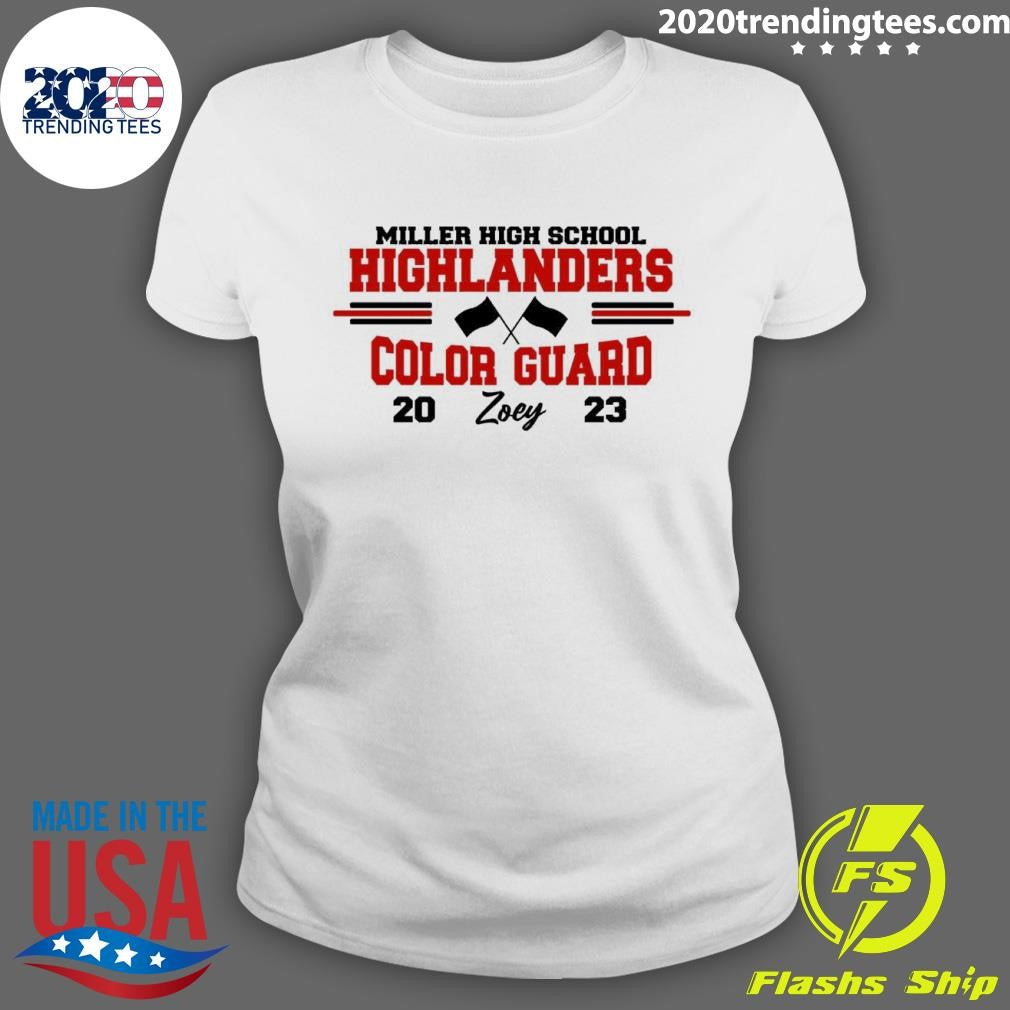 Original Miller High School Highlanders Color Guard - Adult & Kids T-Shirts, Sweatshirts & Hoodies apparel design preview 3