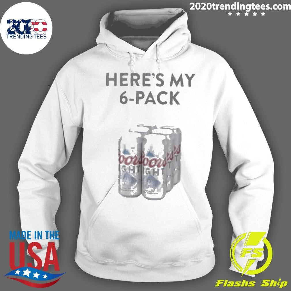 Original Patrick Mahomes Coors Light Heres My 6 Pack - Adult & Kids T-Shirts, Sweatshirts & Hoodies apparel design preview 2
