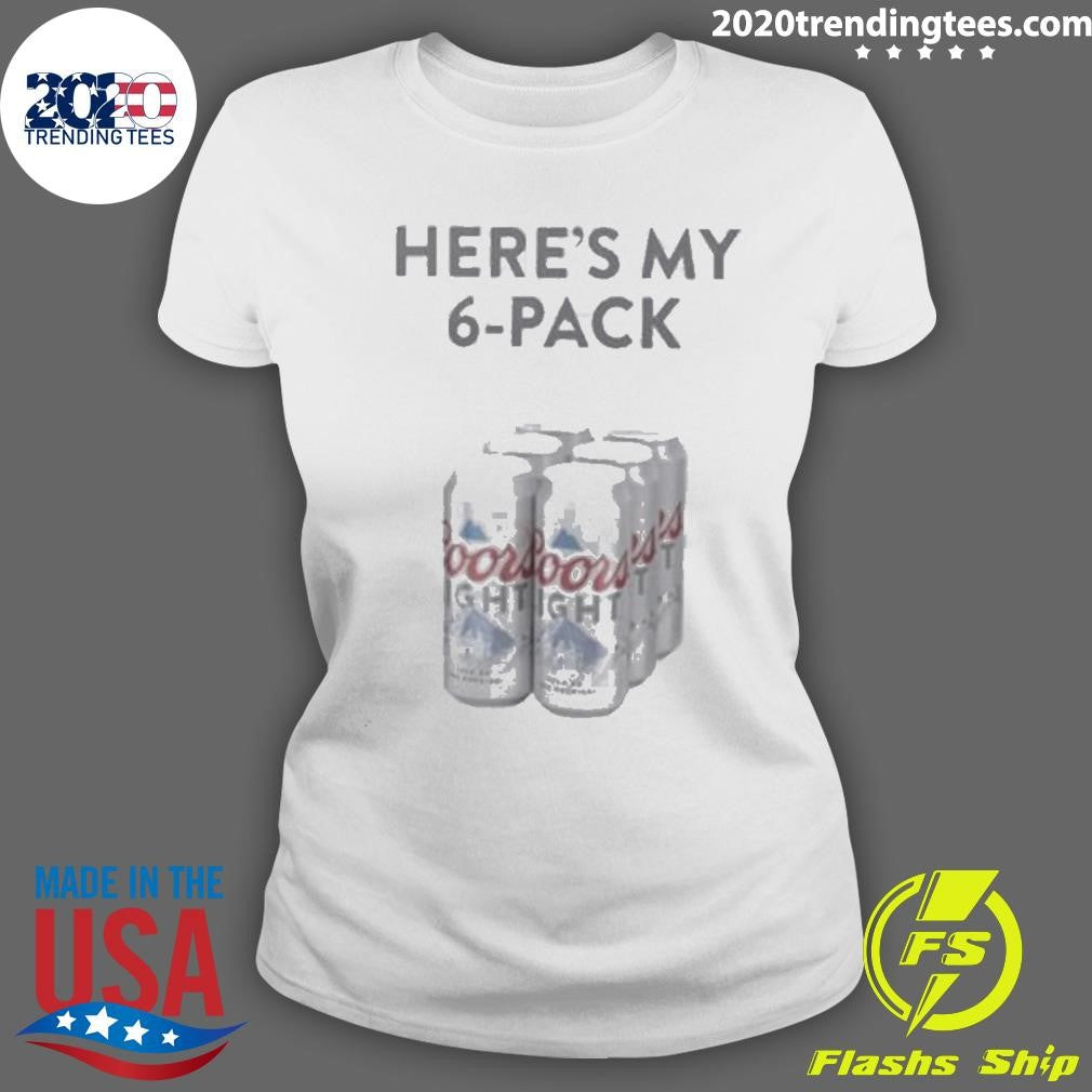 Original Patrick Mahomes Coors Light Heres My 6 Pack - Adult & Kids T-Shirts, Sweatshirts & Hoodies apparel design preview 3