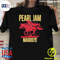Original Pearl Jam Madrid Spain July 11, 2024 - Adult & Kids T-Shirts, Sweatshirts & Hoodies apparel design preview 1